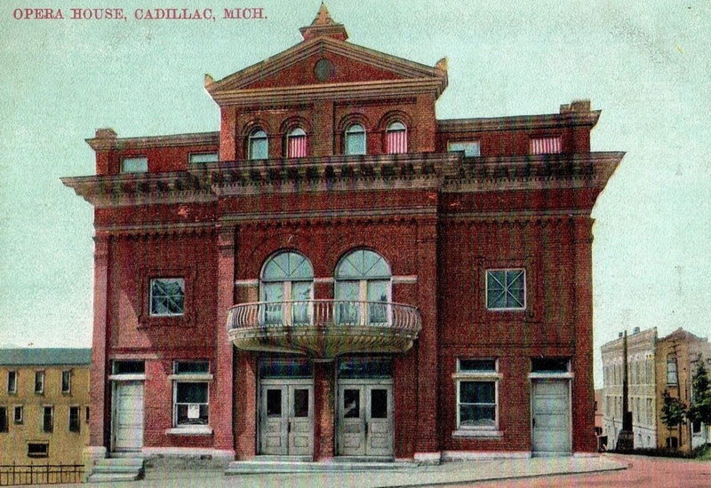 Cadillac Opera House - Postcard (newer photo)
